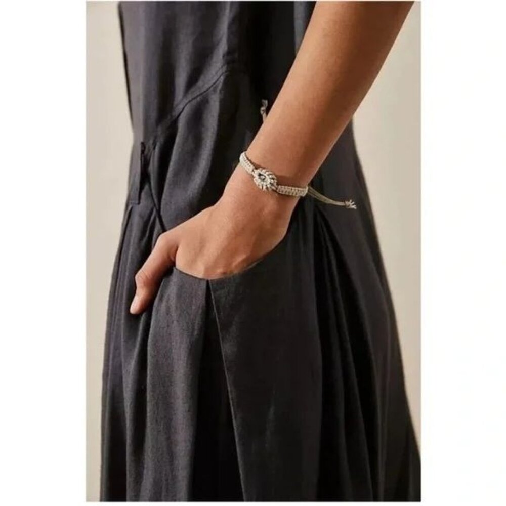 Free People Womens Jet Set Life Jumpsuit Size XS Linen Blend Gray Lagenlook - Picture 3 of 11